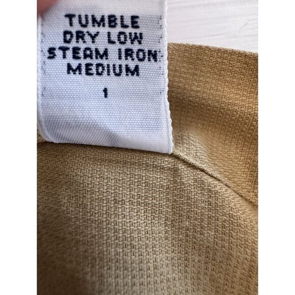 Vintage Polo Ralph Lauren Shirt Mens L 16.5 32/33 Tan 100% Cotton Warwick LS BD - Picture 11 of 14